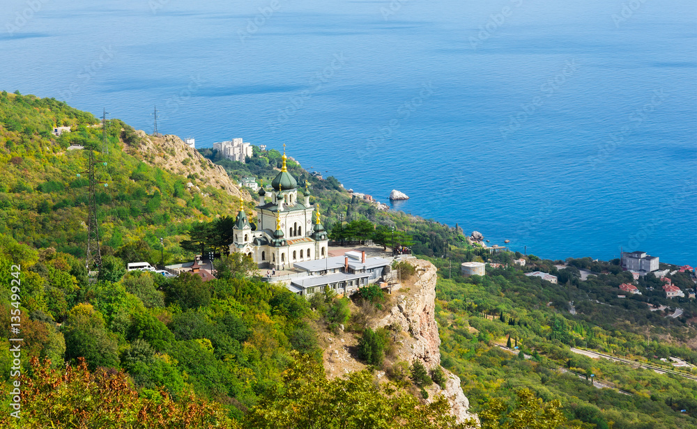 Church of Christ's Resurrection over the settlement of Foros, Crimea,