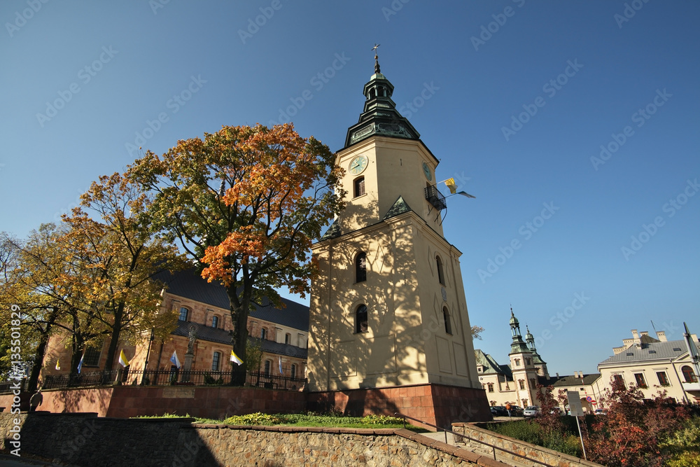 Cathedral Basilica of Assumption of Blessed Virgin Mary in Kielce. Poland