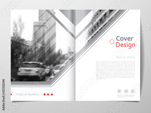 Cover design template for annual report. Abstract modern vector illustration. Cover presentation on a4. Abstract presentation templates.