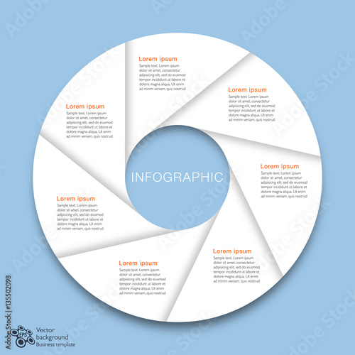 Infographics Vector Background 7-Step Process