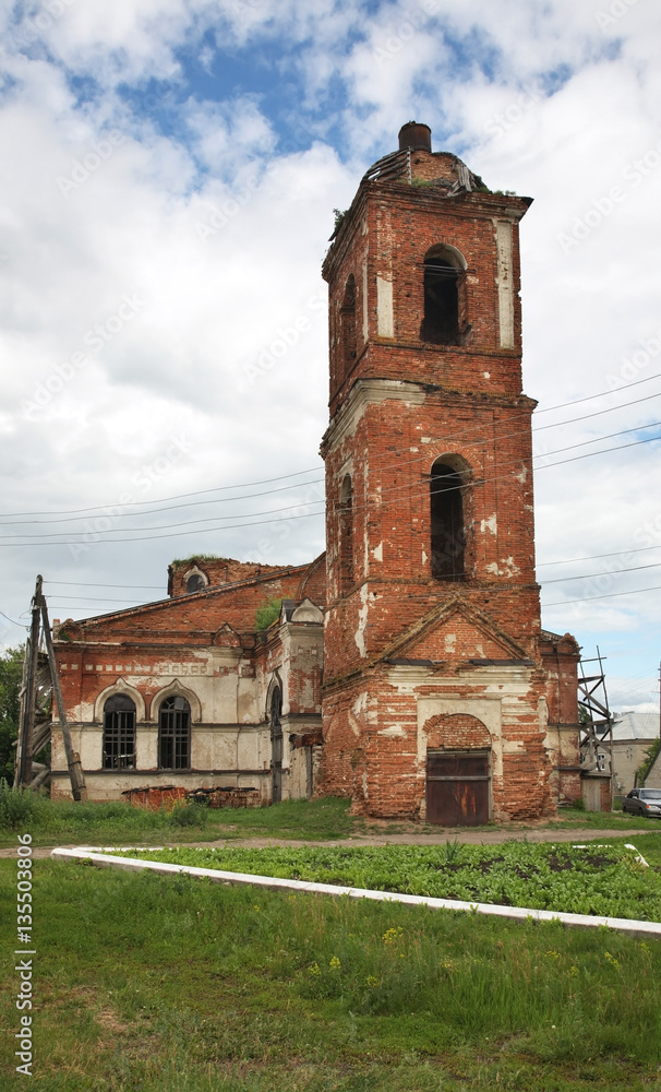 Church of Exaltation of Holy Cross in Novokhopyorsk. Voronezh Oblast. Russia