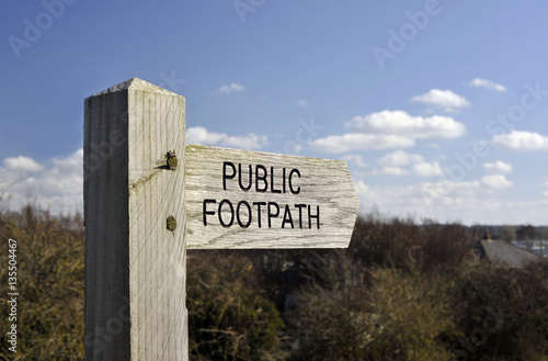 Public footpath photo