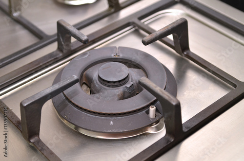 Close up image of the gas stove © tang90246
