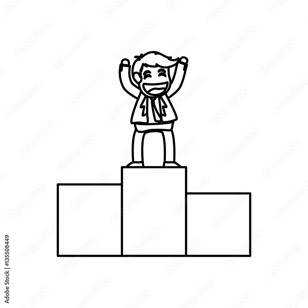 Successful businessman cartoon icon vector illustration graphic design Successful businessman cartoon icon vector illustration graphic design
