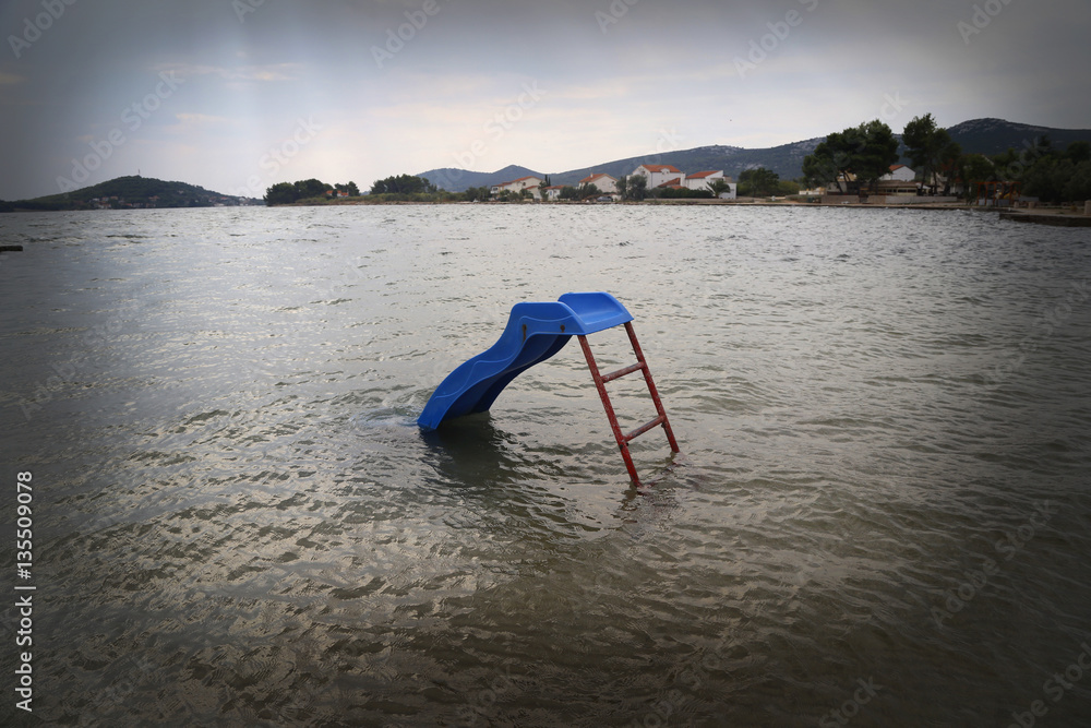 Fototapeta premium Water slide, chute