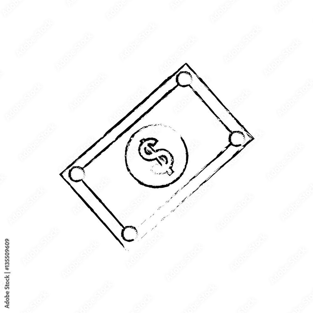 Billet of money icon vector illustration graphic design Billet of money icon vector illustration graphic design