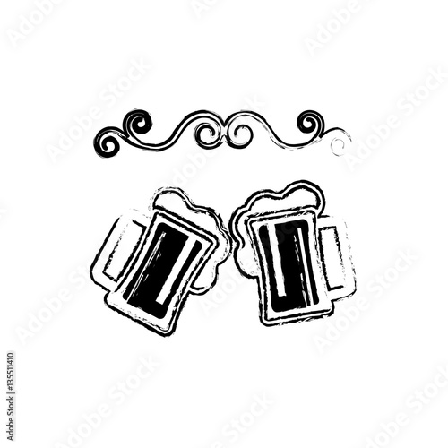 Beer and brewery concept icon vector illustration graphic design