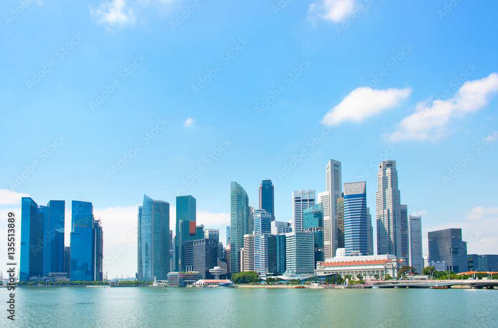 Singapore Downtown skyline