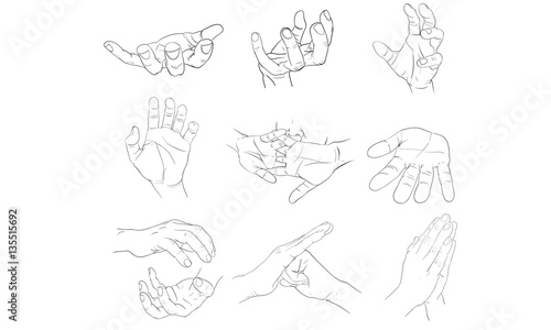 hand action, hand signal © Bhanupong