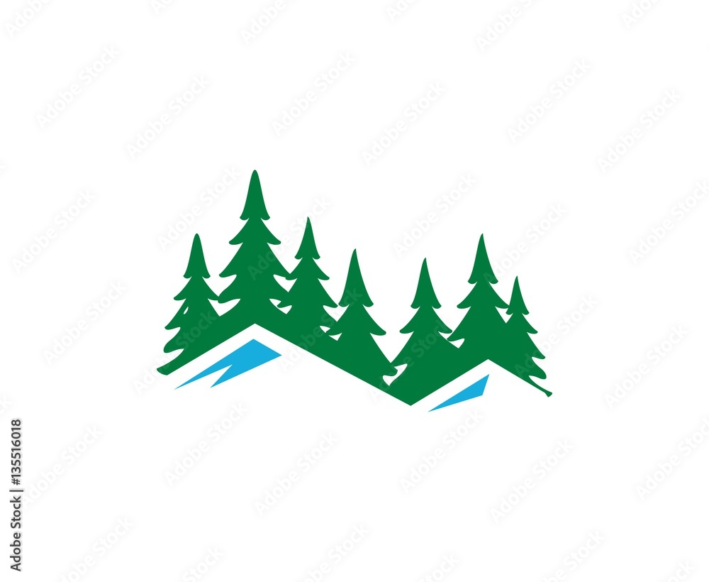 Obraz premium Mountain logo