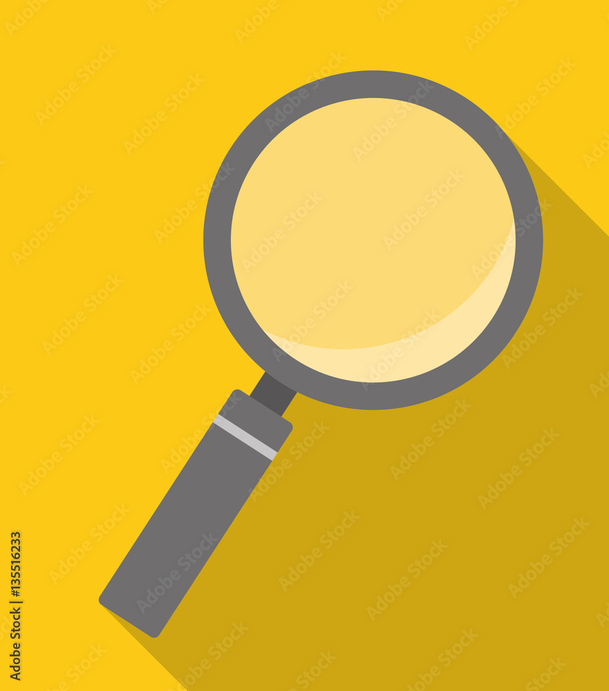 magnifying glass over yellow background icon image vector illustration design magnifying glass over yellow background icon image vector illustration design
