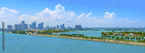 Miami MacArthur Causeway Panorama © Marshal
