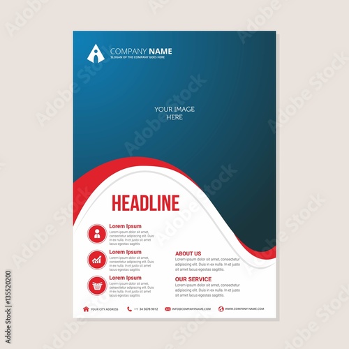 Corporate business annual report brochure flyer design. Leaflet cover presentation. Flier with Abstract geometric background. Modern publication poster magazine, layout template A4 flyer