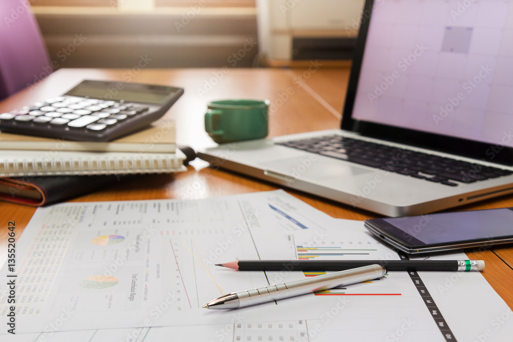 Business concept of office working, business background Business concept of office working, business background