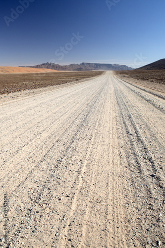 deserted gravel road