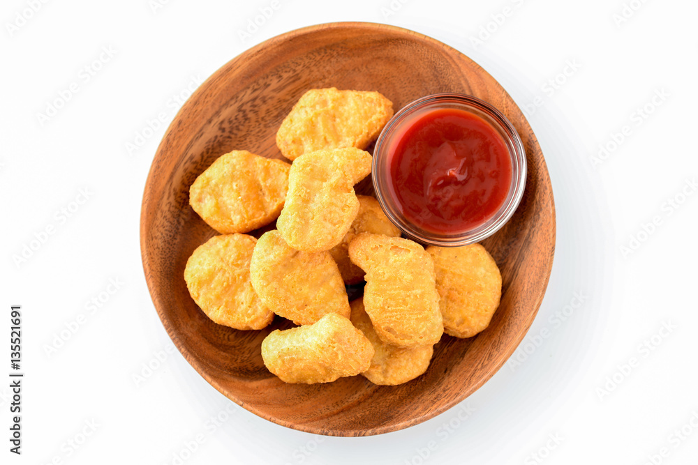 Naklejka premium チキンナゲット
