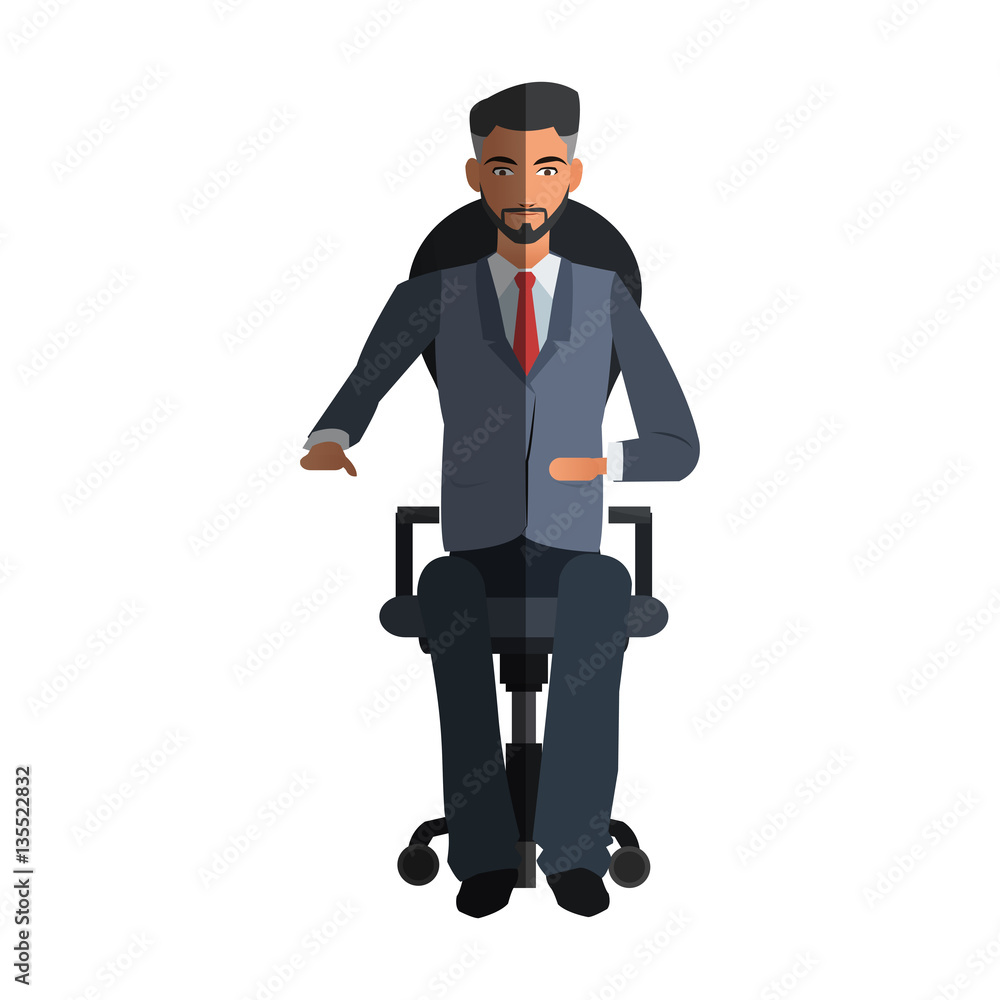 businessman cartoon icon over white background. colorful design. vector illustration businessman cartoon icon over white background. colorful design. vector illustration