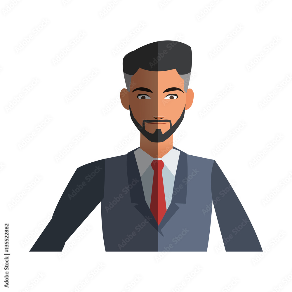 businessman cartoon icon over white background. colorful design. vector illustration businessman cartoon icon over white background. colorful design. vector illustration