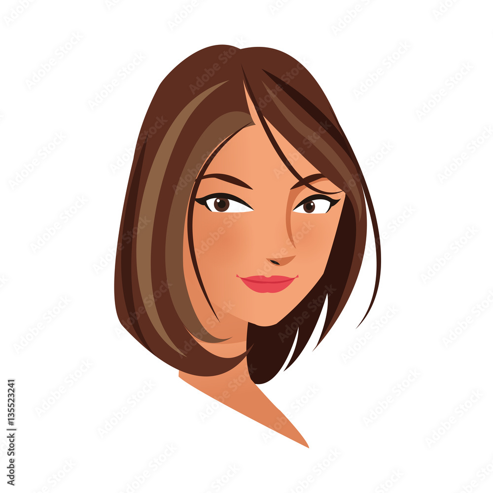 woman cartoon icon over white background. colorful design. vector illustration woman cartoon icon over white background. colorful design. vector illustration