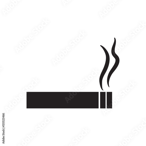 cigarette smoke habit tobacco pictogram vector illustration eps 10