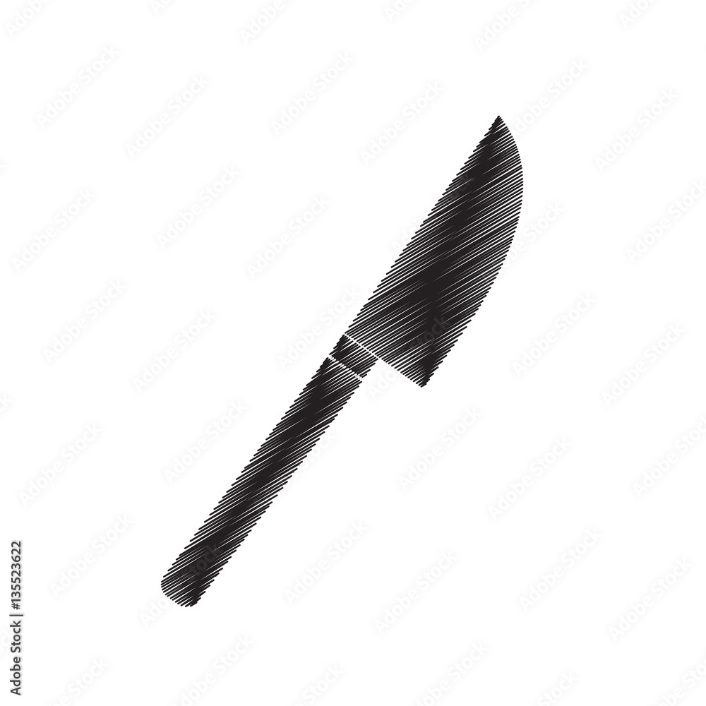 knife kitchen cook element draw pictogram vector illustration eps 10 knife kitchen cook element draw pictogram vector illustration eps 10