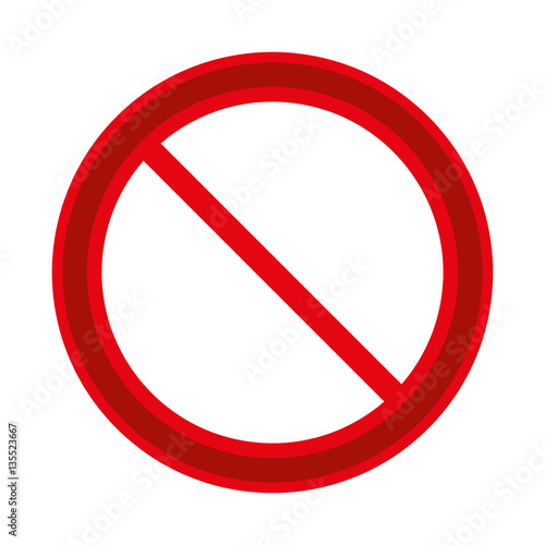 prohibited round sign road vector illustration eps 10