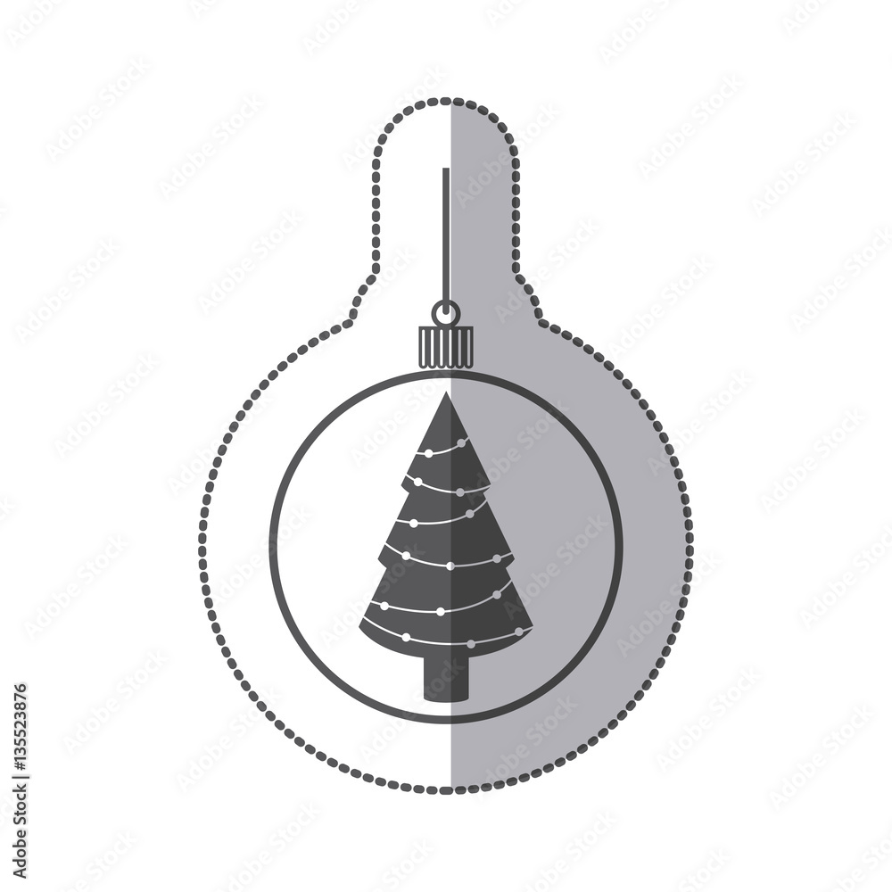 Decorative christmas ball icon vector illustration graphic design Decorative christmas ball icon vector illustration graphic design