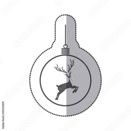 Decorative christmas ball icon vector illustration graphic design