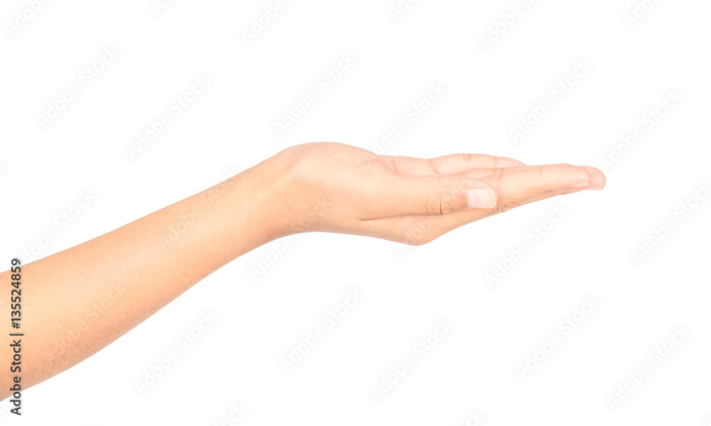 hand and forefinger on white hand and forefinger on white
