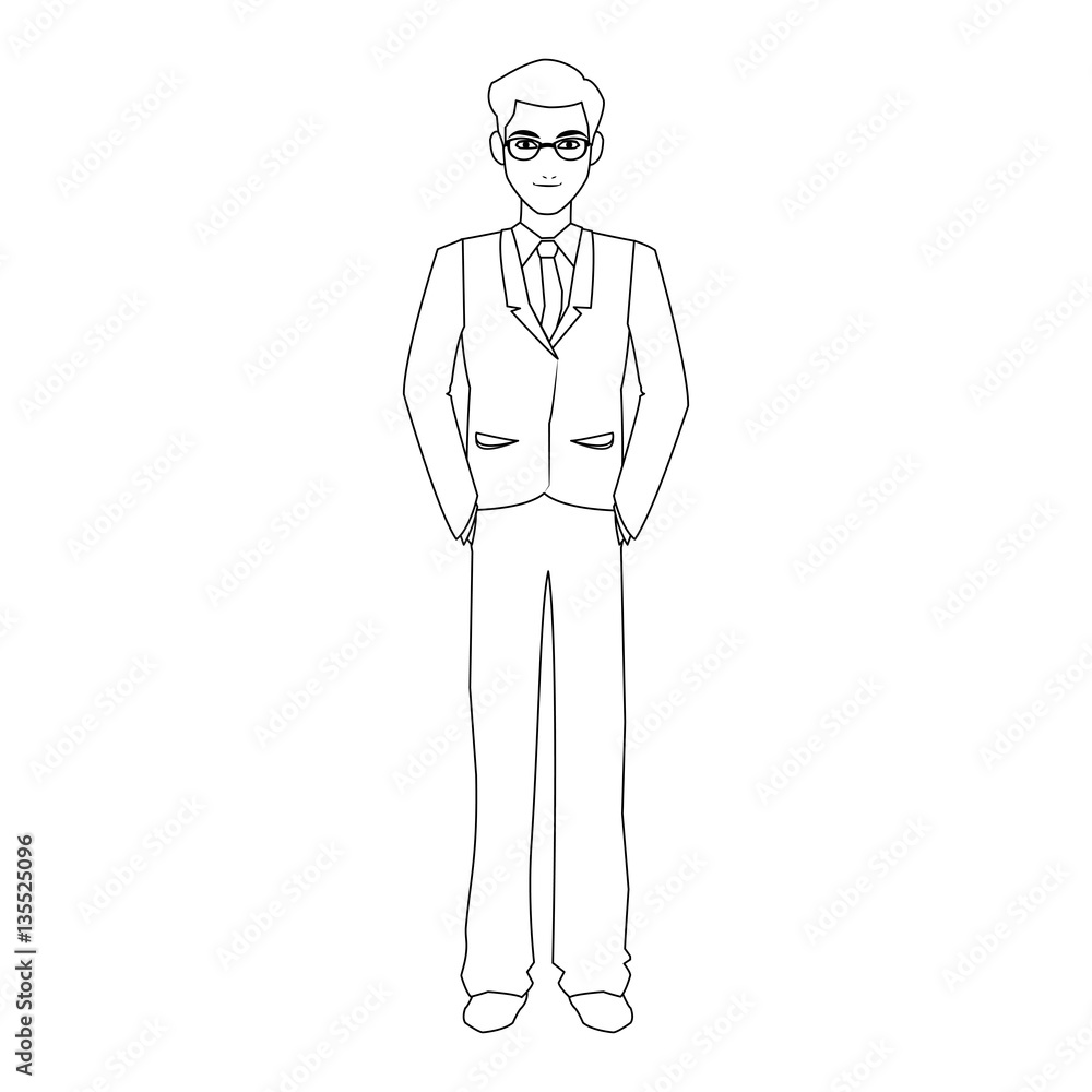 businessman cartoon icon over white background. vector illustration businessman cartoon icon over white background. vector illustration