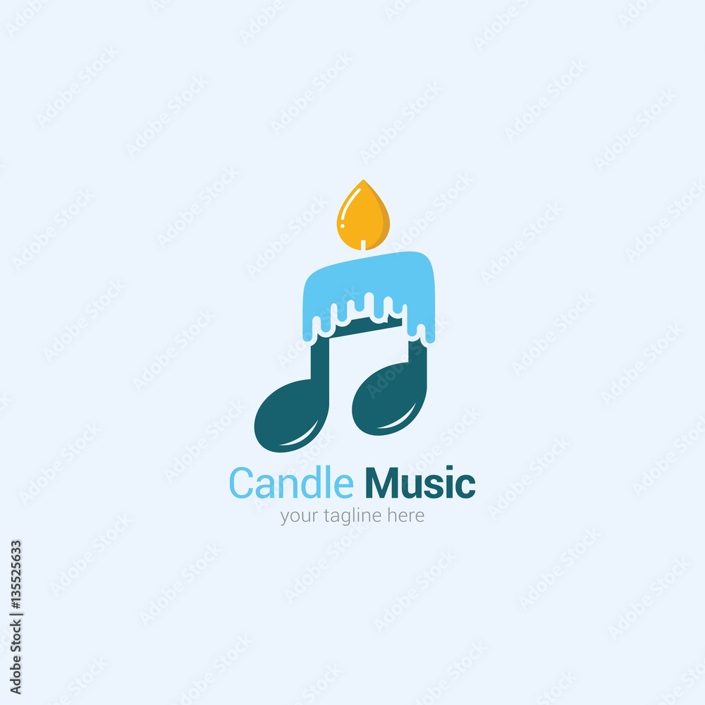Candle Logo Design Vector. Candle Logo Design Vector.
