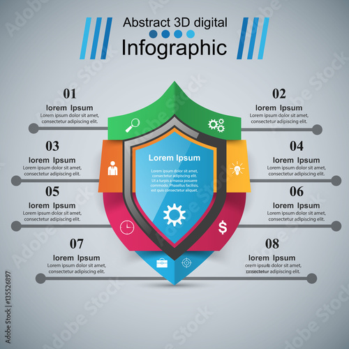 Protection business infographics. marketing icon.
