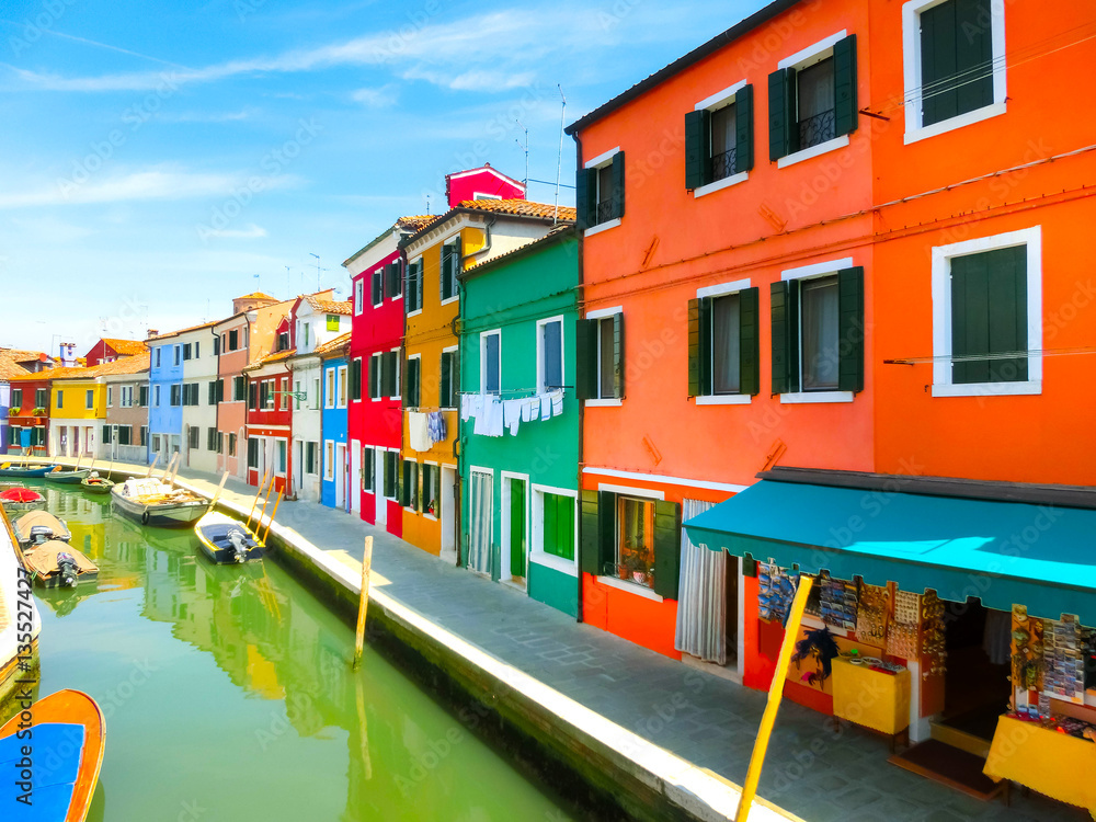 Burano, Venice, Italy - Colorful old houses