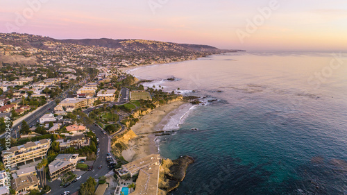 Beautiful Laguna Beach Sunset in Orange County © rouda100