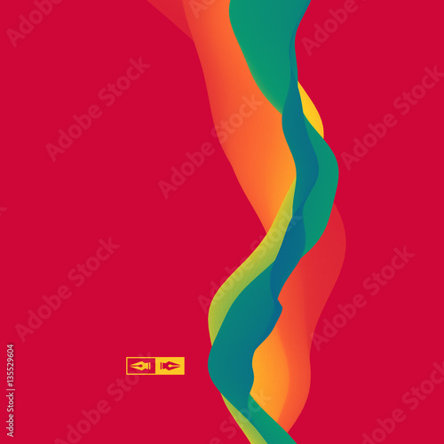 Colorful Abstract Background. Dynamic Effect. 