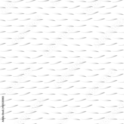 Seamless vector pattern. Abstract white shapes with shadow for design backgrounds and other decor.