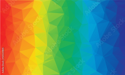 Colorful rainbow polygon abstract background