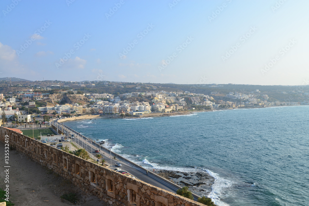 Naklejka premium Rethymno city panorama