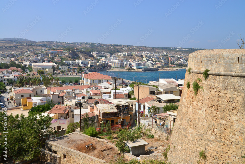 Rethymno Fortezza fortress city view