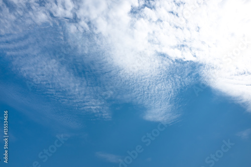 Blue sky and cloud with copy space
