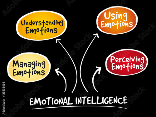 Emotional intelligence mind map, business concept
