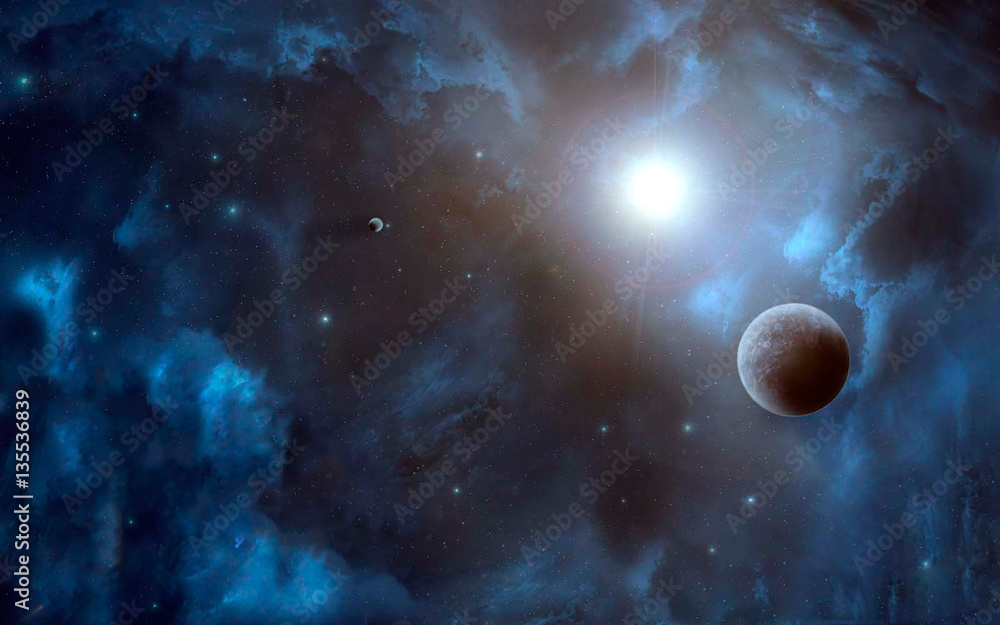 Obraz premium Space scene