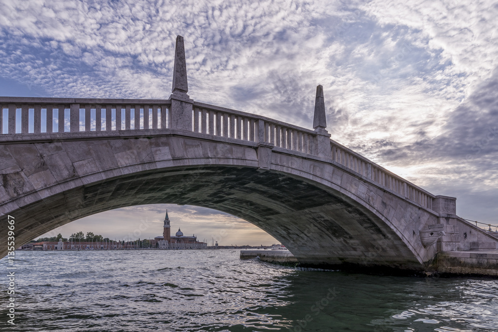 Venice, under the bridge