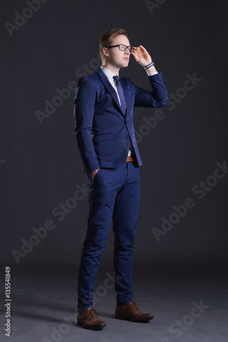 Принти на полотні Young and confident business man