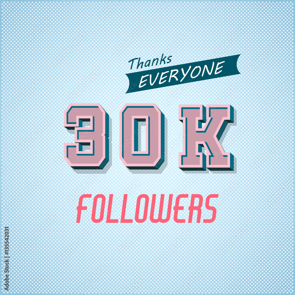 Fototapeta premium Followers Poster for Design 1