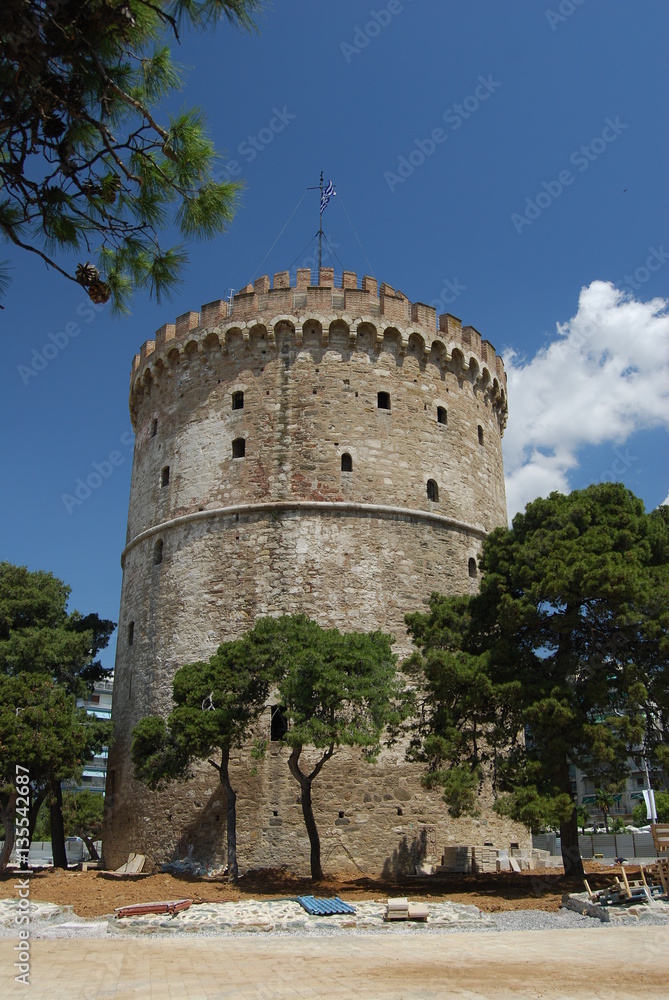 Grecja, Thessaloniki, Biala Wieza. Grecja, Thessaloniki, Biala Wieza.