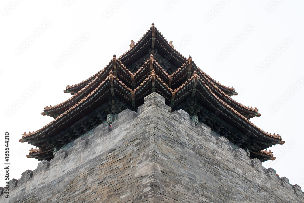 Photo of Old Buddhism Temple. Red Asian Pagoda Tower. Ancient Architecture Asian Temple Photo of Old Buddhism Temple. Red Asian Pagoda Tower. Ancient Architecture Asian Temple