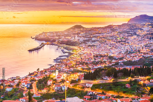 Panoramic view over Funchal – Madeira island, Portugal