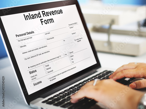 Inland Revenue Form Details Concept
