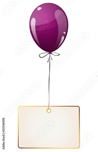 balloon with hangtag